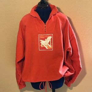 Salmon Colored collared sweater